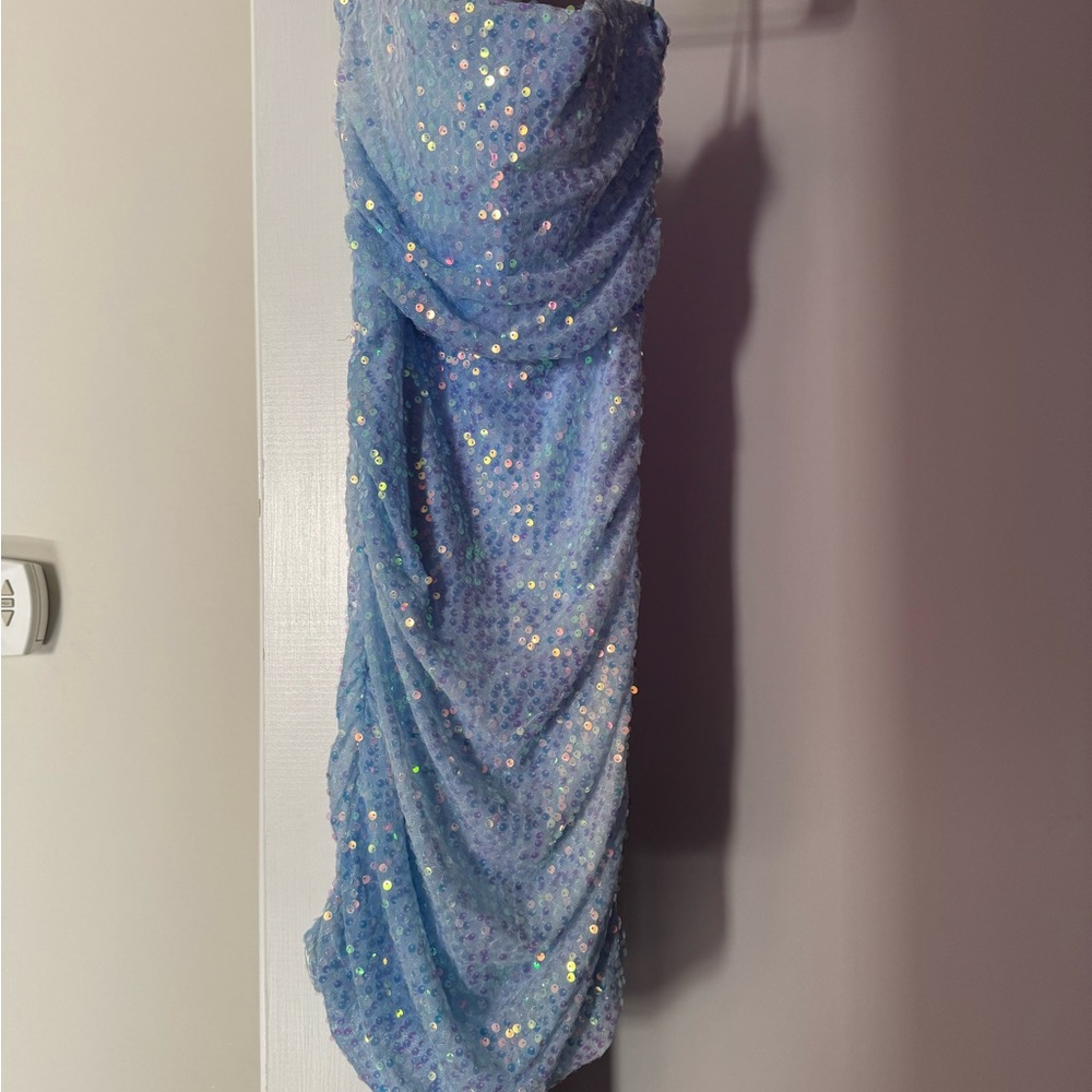 Windsor Blue Sequin Mini Dress
